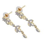 Tehzeeb Creations Gold-Polished American Diamond (AD) White Color Pendant Set for Girls & Women | Grocsy
