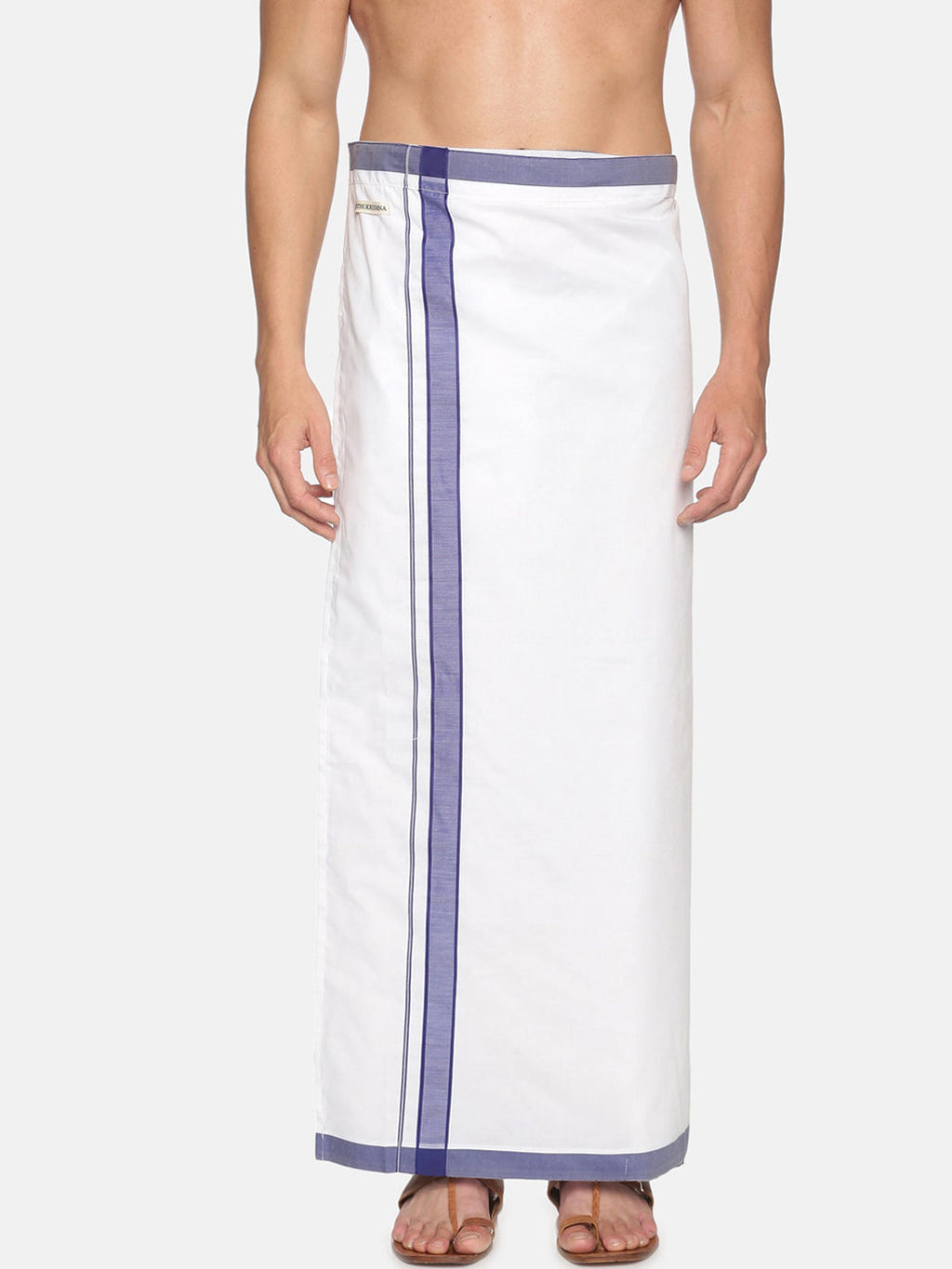 Sethukrishna Men Pack Of 2 Solid Cotton Dhotis | Grocsy