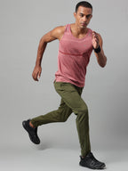 Alcis Heather Dry Tech Anti Static Slim Fit Running T-shirt | Grocsy