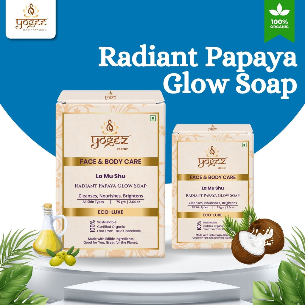 Yogez La Mu Shu Radiant Papaya Glow Soap | Grocsy