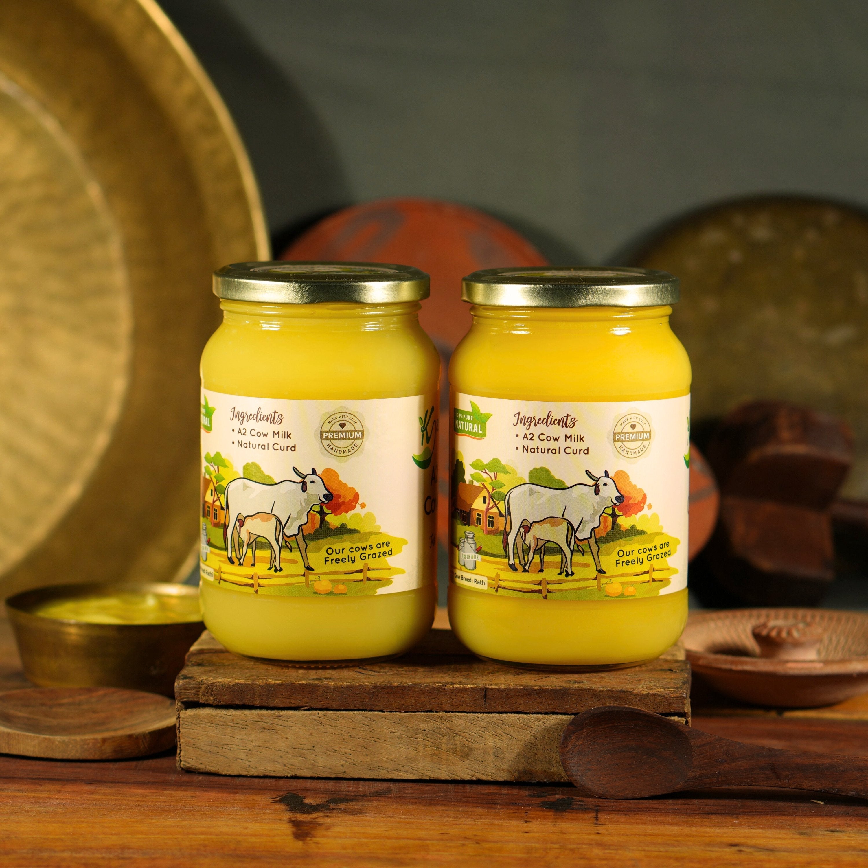 Kasutam A2 Desi Cow Bilona Ghee | Grocsy