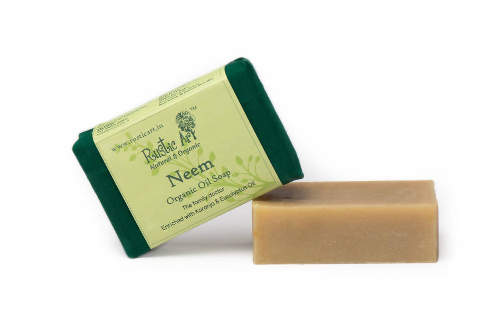 Rustic Art Neem Organic Oil Soap | Grocsy