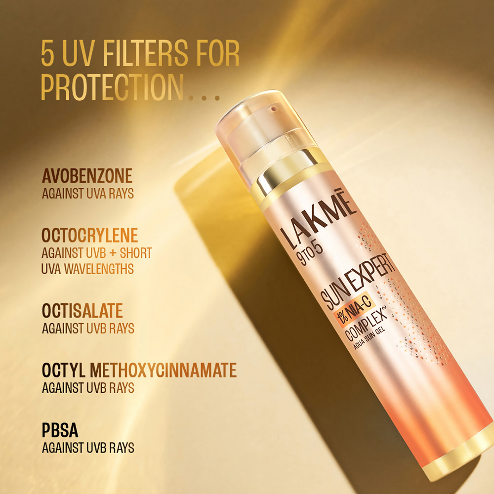 Lakme 9To5 Sun Expert 1% Nia-Vit C Sunscreen, Spf 50 Pa++++++ | Grocsy