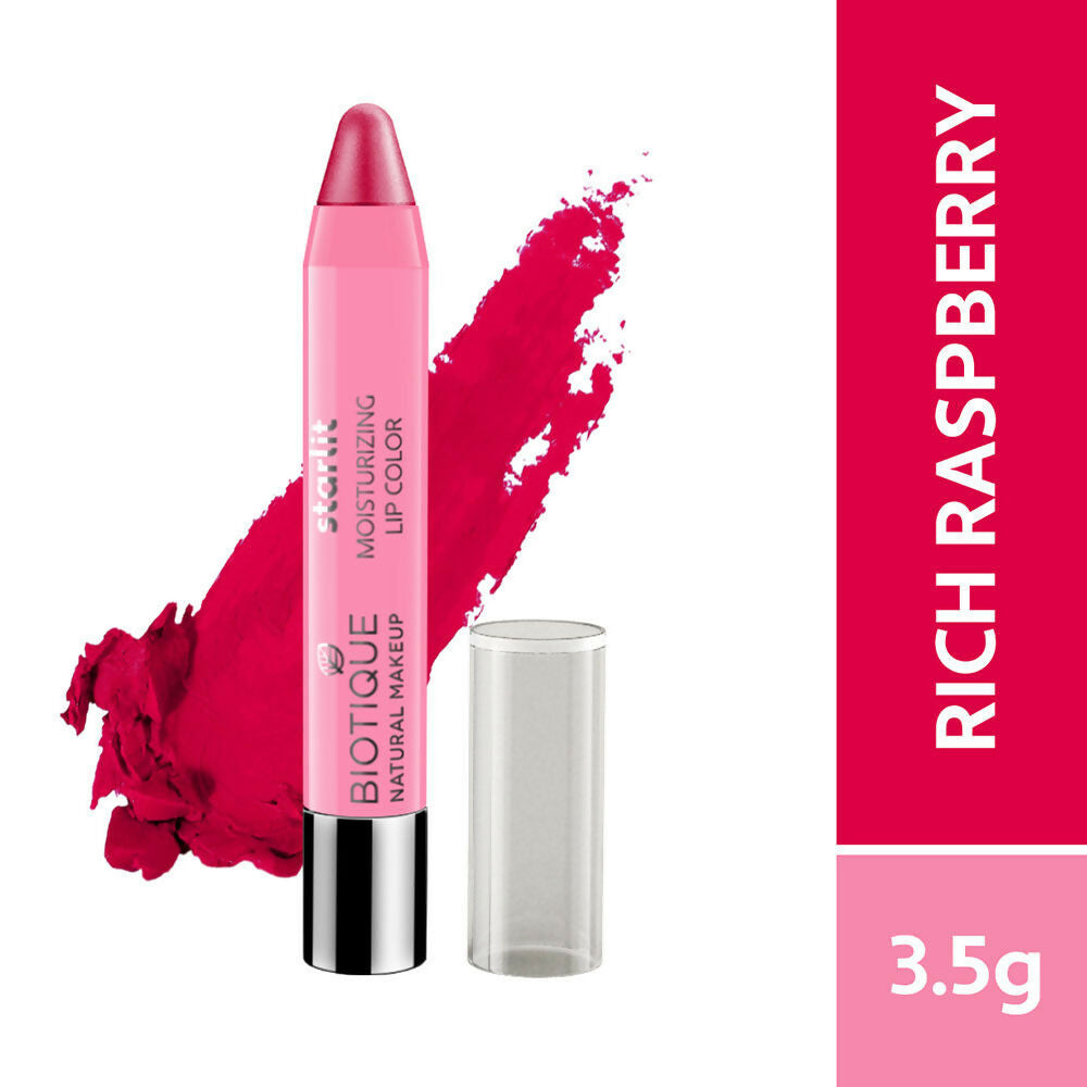 Biotique Starlit Moisturising Lipcolor - Carnation Angel-P210 | Grocsy