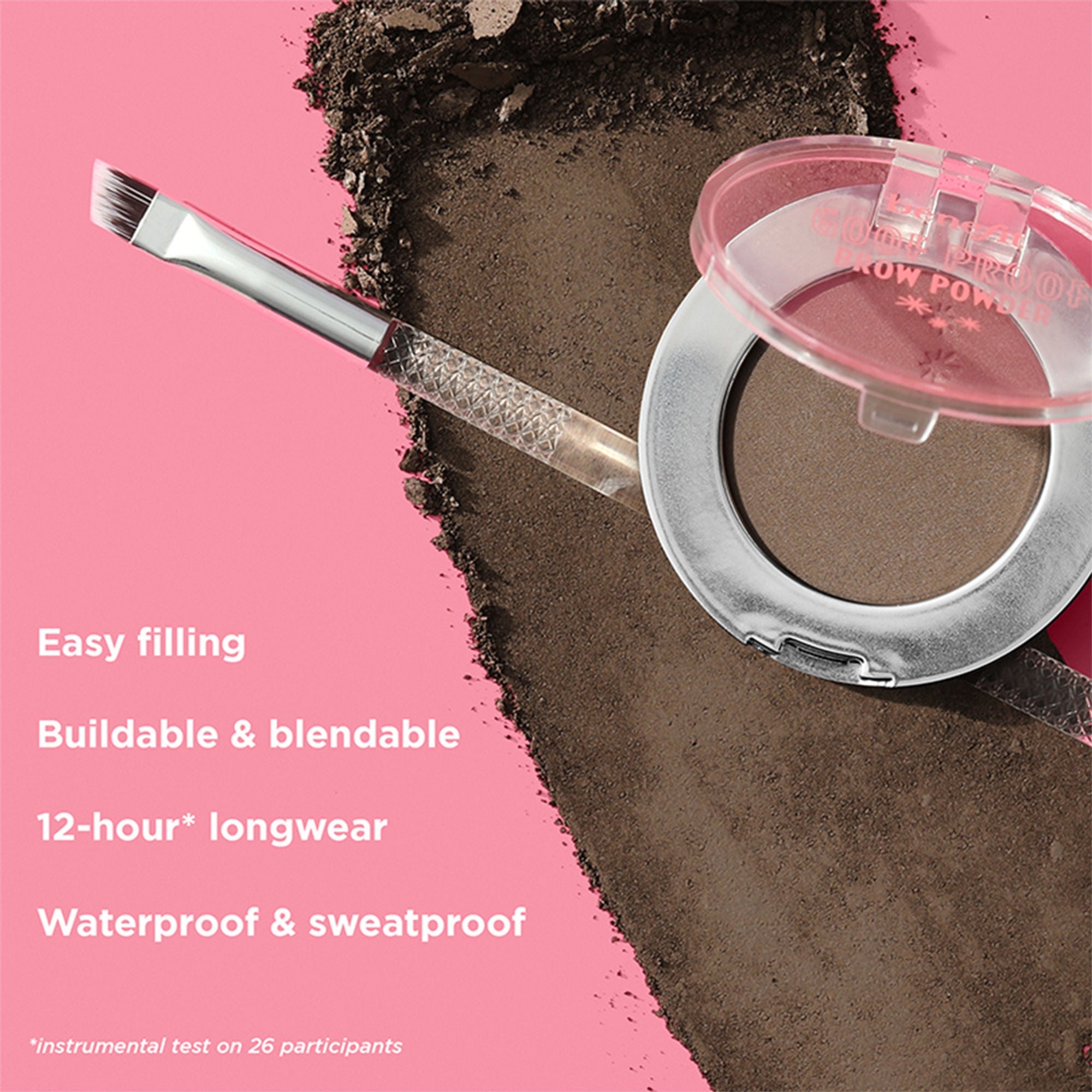 Benefit Cosmetics Goof Proof Brow Powder - 3.5 - Neutral Medium Brown | Grocsy