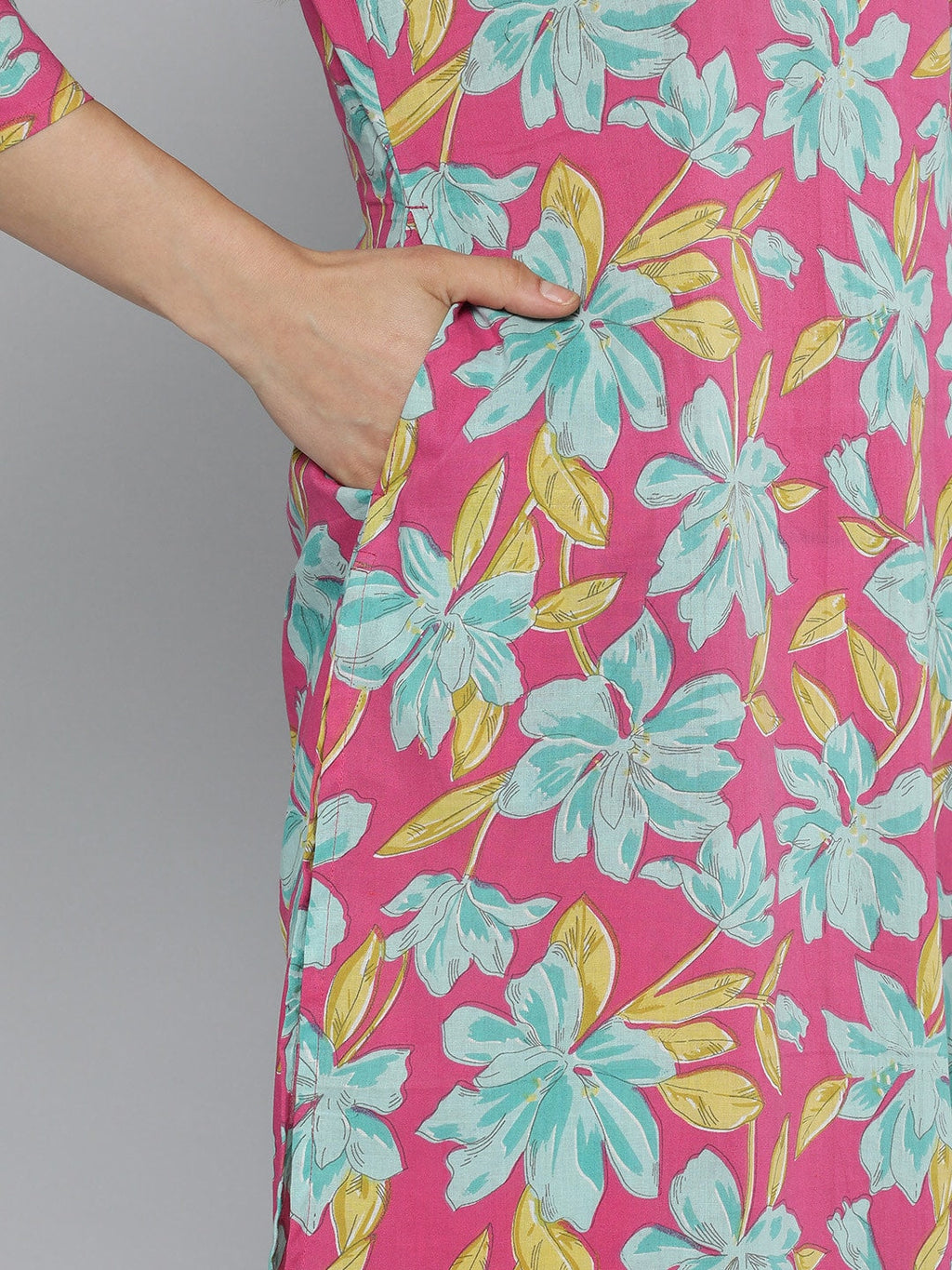 HERE&NOW Floral Printed Kurta | Grocsy