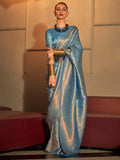 Saree Mall Woven Design Zari Silk Blend Kanjeevaram Sarees | Grocsy