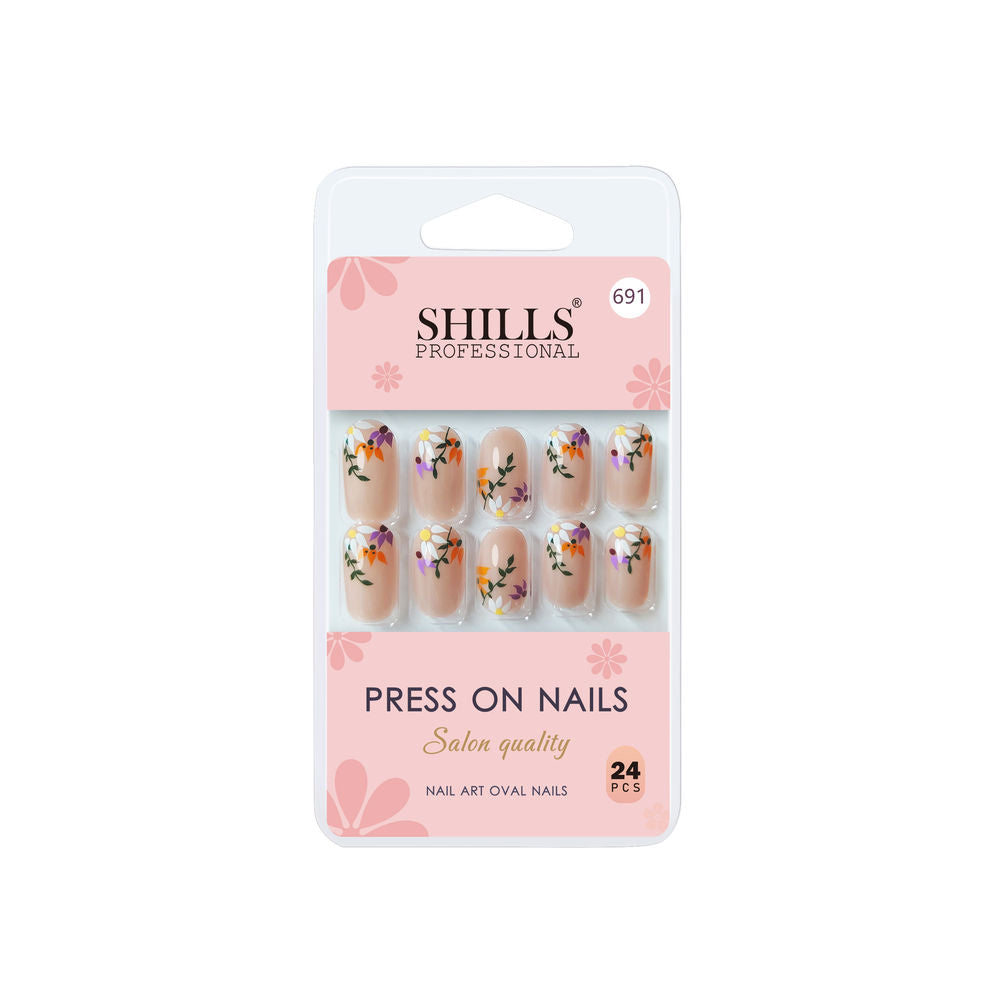 Shills Professional Reusable Press On Nails Oval - SPN691 | Grocsy