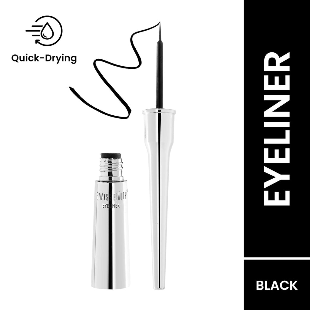 Swiss Beauty Liquid Eyeliner - Jet Black | Grocsy
