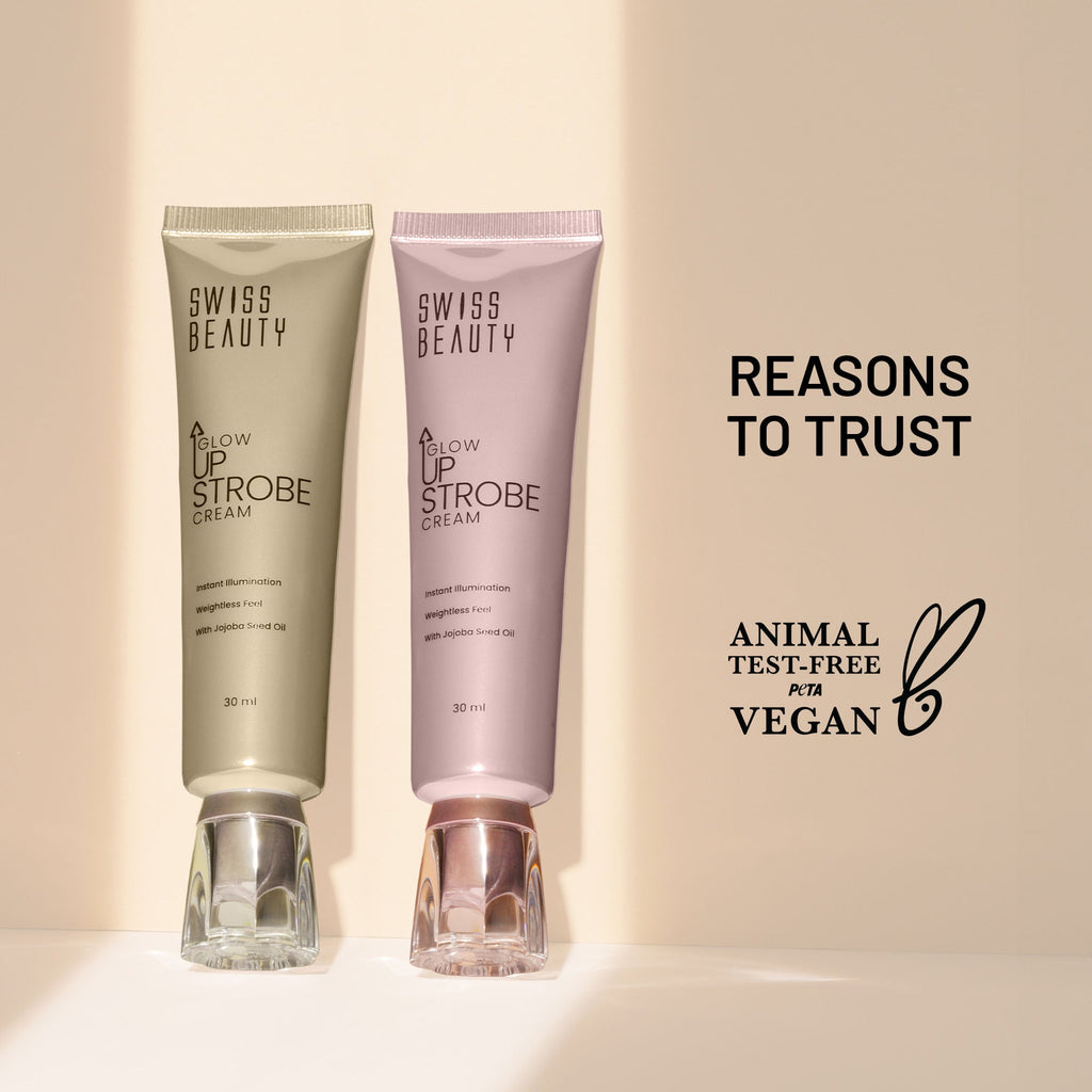Swiss Beauty Glow Up Strobe Cream, Dewy Radiance, Versatile Use With Jojoba Oil - 2 Moonlit Glow | Grocsy