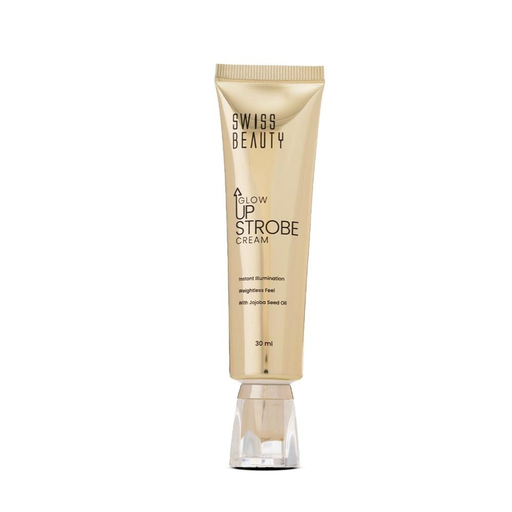 Swiss Beauty Glow Up Strobe Cream, Dewy Radiance, Versatile Use With Jojoba Oil - 2 Moonlit Glow | Grocsy