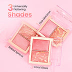 Swiss Beauty Bake Me Up Blush & Highlighter , 2-In-1 Baked Formula, Long-Lasting - Baked Apricot | Grocsy