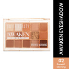 Swiss Beauty Awaken Eyeshadow Palette , Matte + Shimmer Finish , Long-Lasting - Brewed Morning | Grocsy