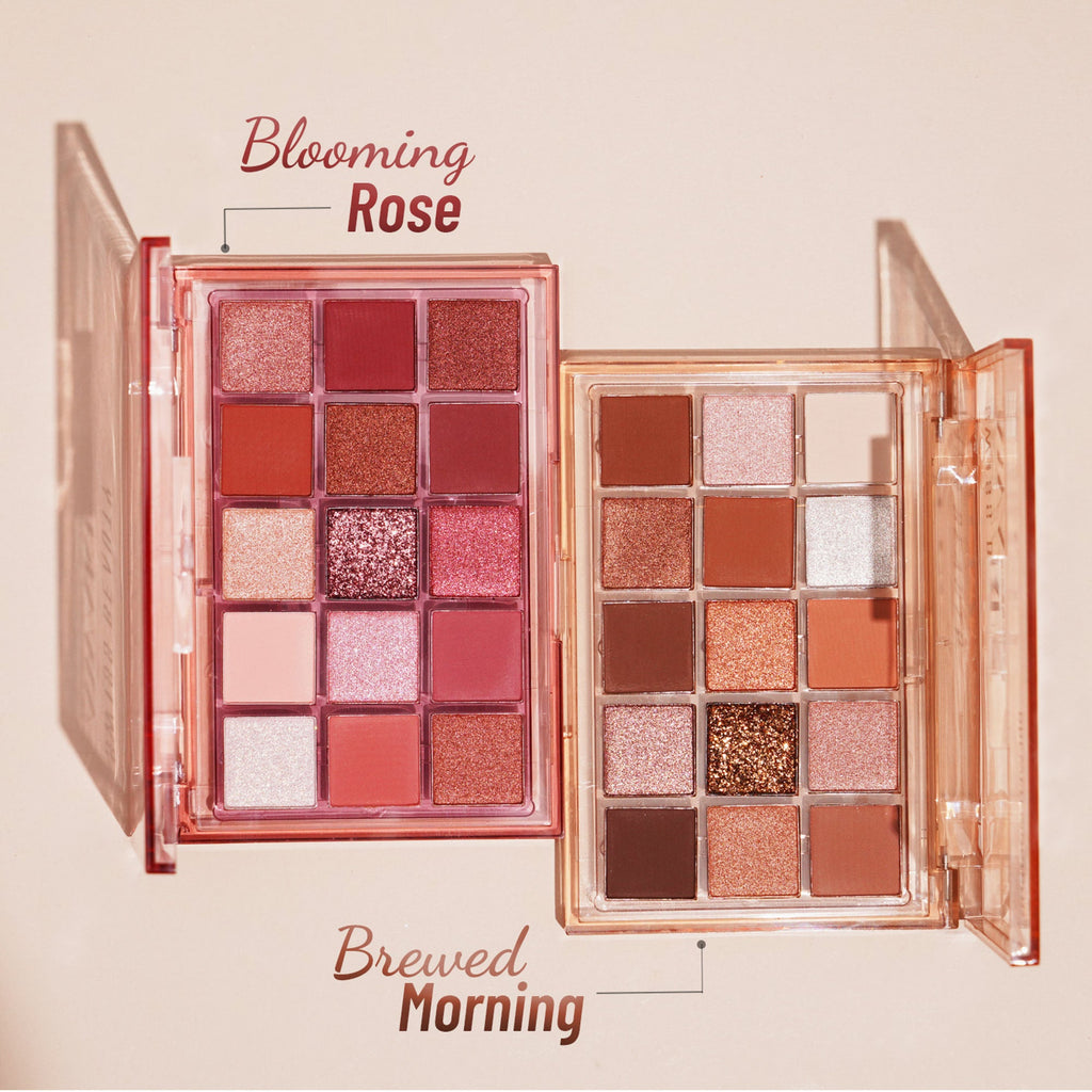 Swiss Beauty Awaken Eyeshadow Palette , Matte + Shimmer Finish , Long-Lasting - Brewed Morning | Grocsy