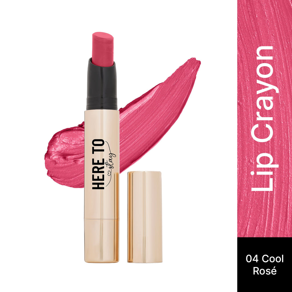 Swiss Beauty Select Here To Stay Lip Crayon Velvety-Matte Finish , 12-Hour Stay - 4 Cool Rose | Grocsy