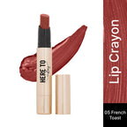 Swiss Beauty Select Here To Stay Lip Crayon Velvety-Matte Finish , 12-Hour Stay - 5 French Toast | Grocsy