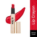 Swiss Beauty Select Here To Stay Lip Crayon Velvety-Matte Finish , 12-Hour Stay - 8 Red Evoke | Grocsy