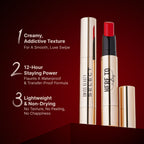 Swiss Beauty Select Here To Stay Lip Crayon Velvety-Matte Finish , 12-Hour Stay - 8 Red Evoke | Grocsy