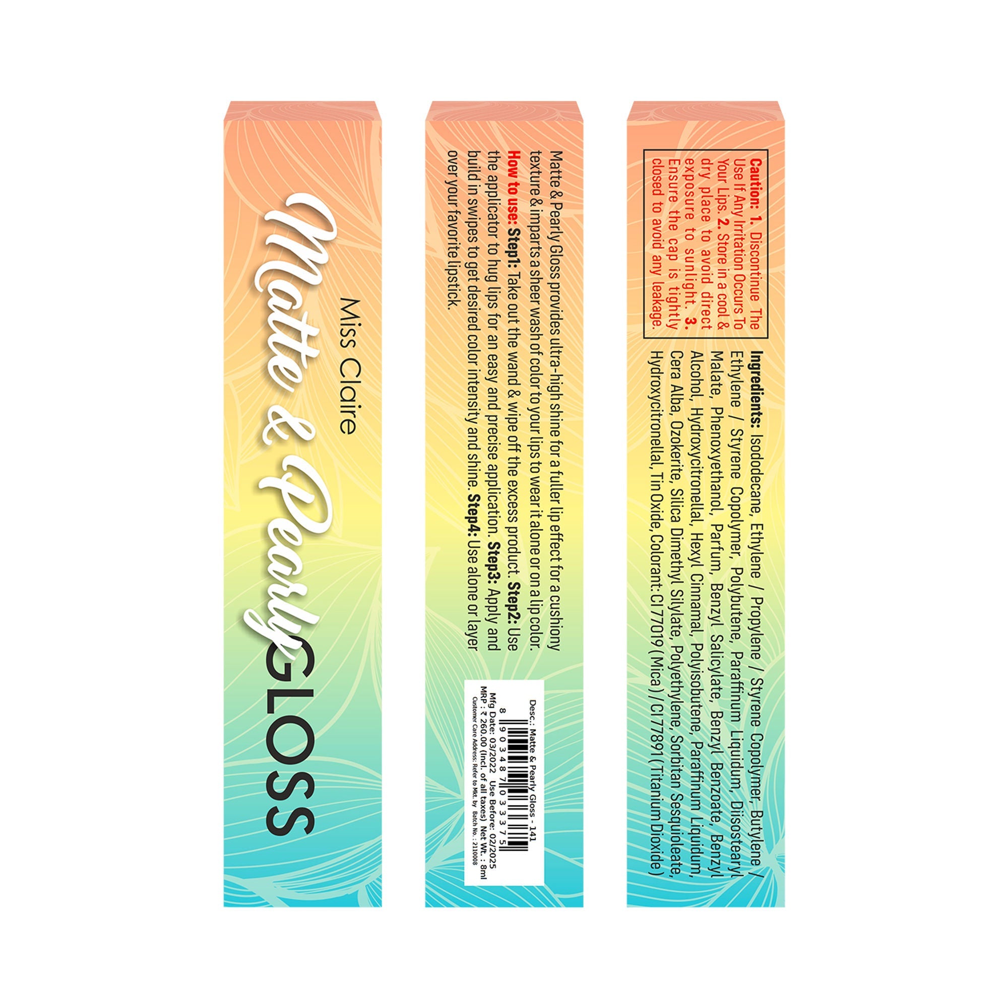 Miss Claire Matte & Pearly Gloss - 141 | Grocsy