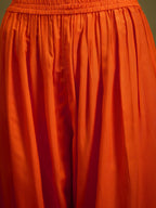 InWeave Orange Angrakha Dhoti Co Ord Set | Grocsy
