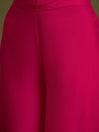 InWeave Fuchsia Angrakha Dhoti Co Ord Set | Grocsy