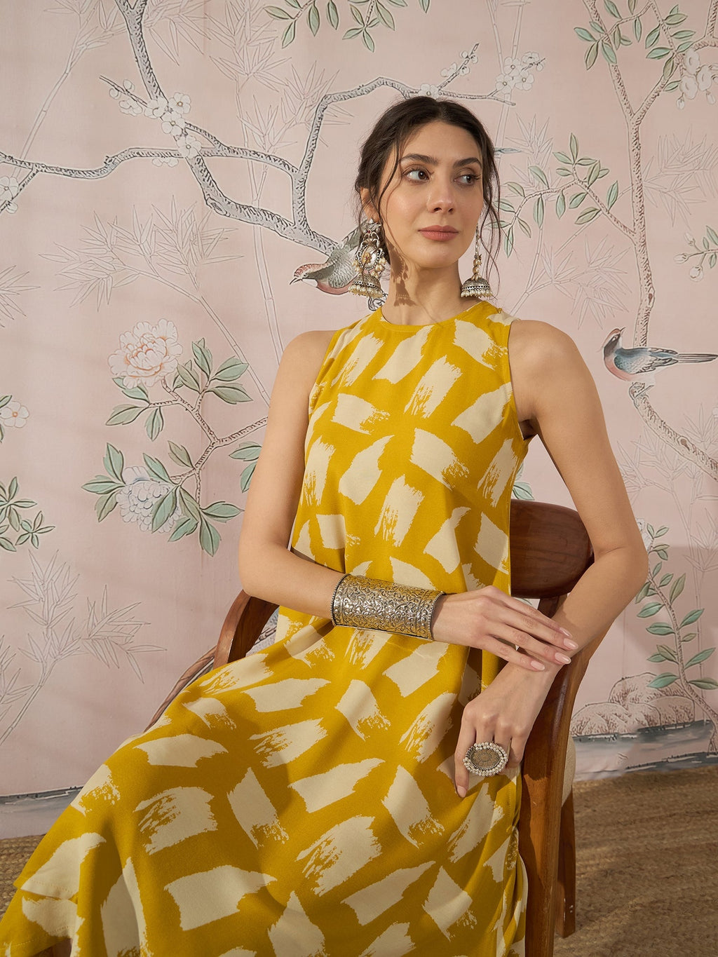 InWeave Honey Yellow Beige Kurta Set | Grocsy