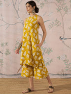 InWeave Honey Yellow Beige Kurta Set | Grocsy