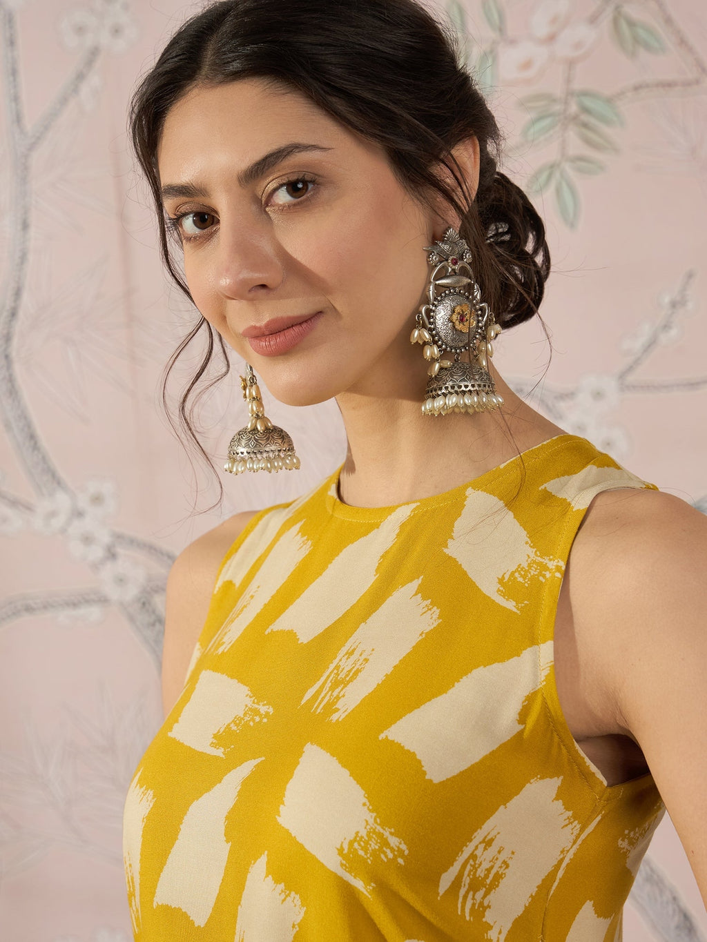 InWeave Honey Yellow Beige Kurta Set | Grocsy