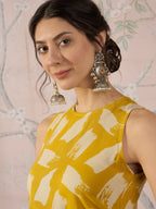 InWeave Honey Yellow Beige Kurta Set | Grocsy
