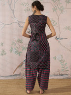 InWeave Black Pink Kurta Dhoti Set | Grocsy