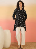 InWeave Black Embroidery Mandarin White Set | Grocsy