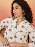 InWeave White Embroidery Mandarin White Set | Grocsy