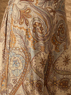 InWeave Beige Paisley Flower R Neck Kurta Set | Grocsy
