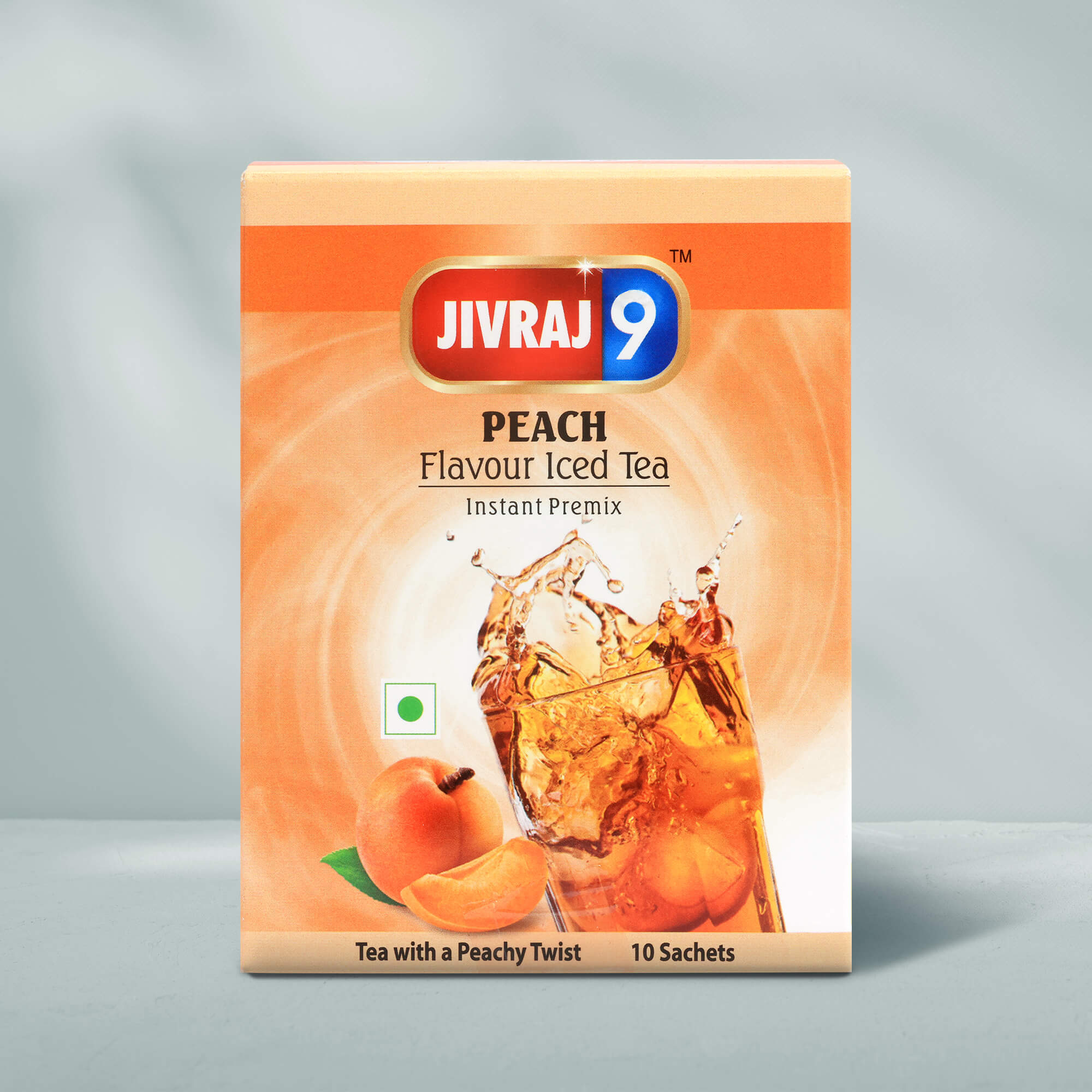 jivraj9 Tea Peach Premix Iced Tea Box | Grocsy