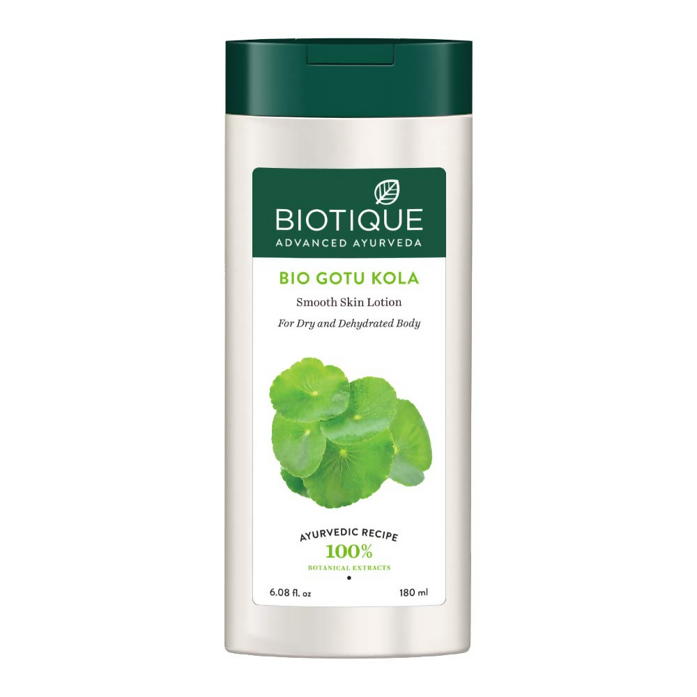 Biotique Bio Gotu Kola Smooth Skin Lotion For Dry and Dehydrated Body | Grocsy