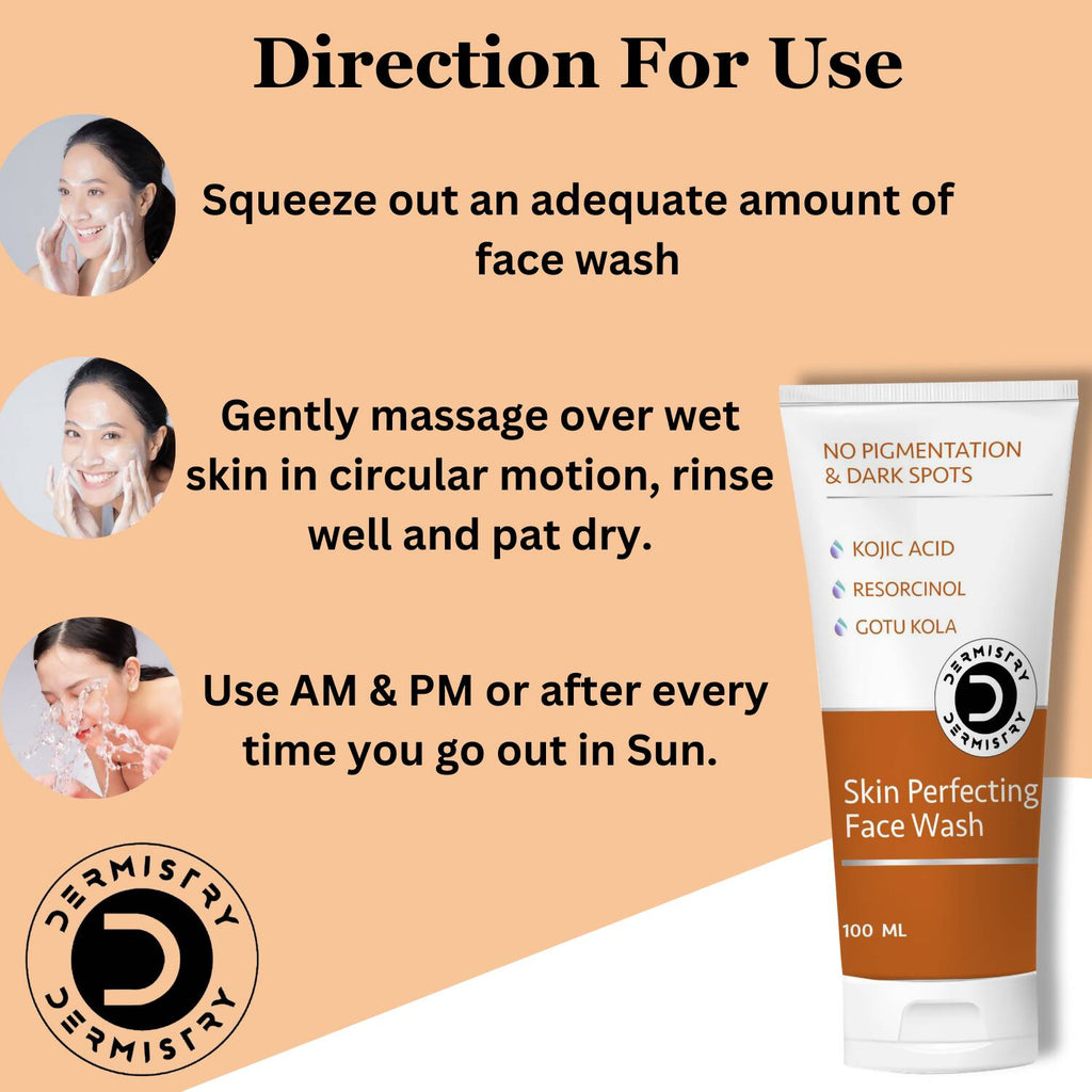 Dermistry Skin Perfecting Face Wash & Skin Perfecting Face Mask | Grocsy