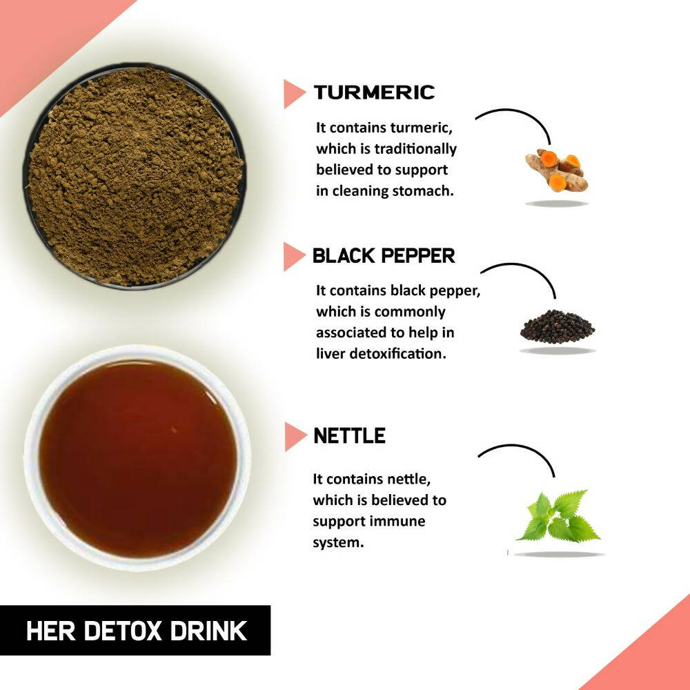 Just Vedic Her Detox Drink Mix | Grocsy