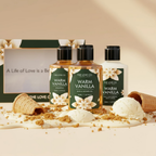 The Love Co. Warm Vanilla Bath & Body Gift Set Kit | Grocsy