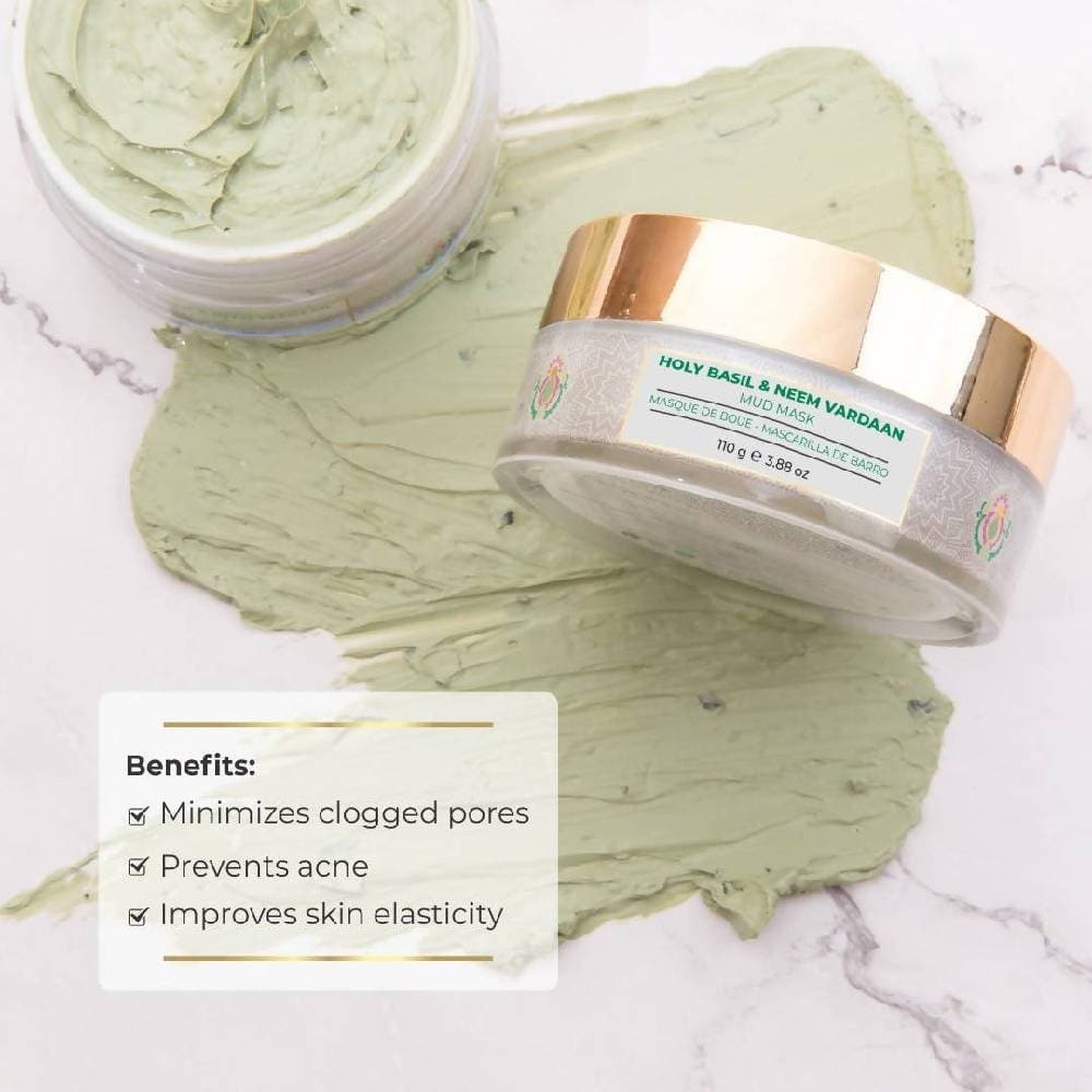 Nourish Mantra Holy Basil & Neem Vardaan Mud Mask | Grocsy