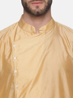 Sethukrishna Men Beige Kurta with Dhoti Pants | Grocsy