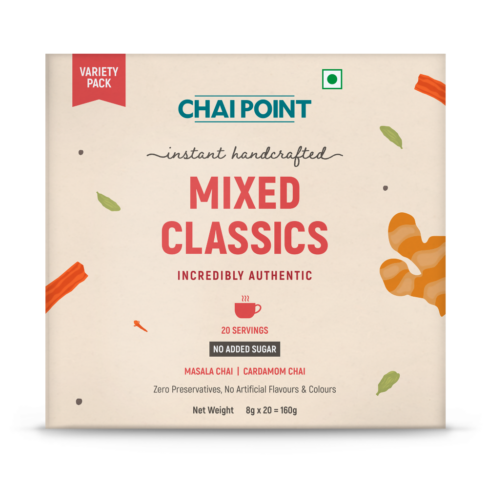 Chai Point Mixed Classics No Sugar - Instant Tea Premix | Grocsy
