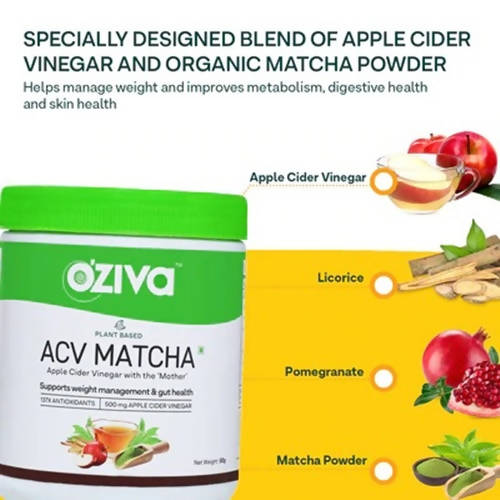 OZiva Plant Based ACV Matcha | Grocsy