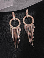 Yellow Chimes Gold-Toned Contemporary Drop Earrings | Grocsy