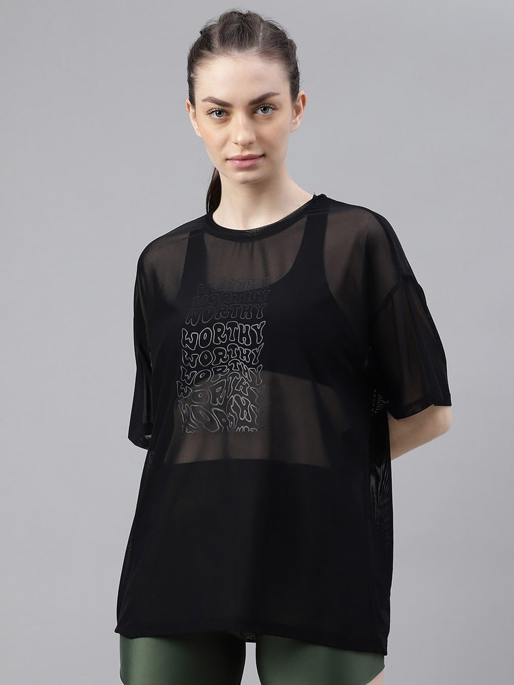 MKH Typography Printed Dri FIT Relaxed Fit Sports T-shirt | Grocsy