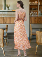 Souchii Floral Print Tiered Dress – Flowy Fit & Flare | Grocsy