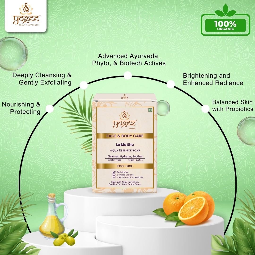 Yogez La Mu Shu Radiant Papaya Glow Soap | Grocsy