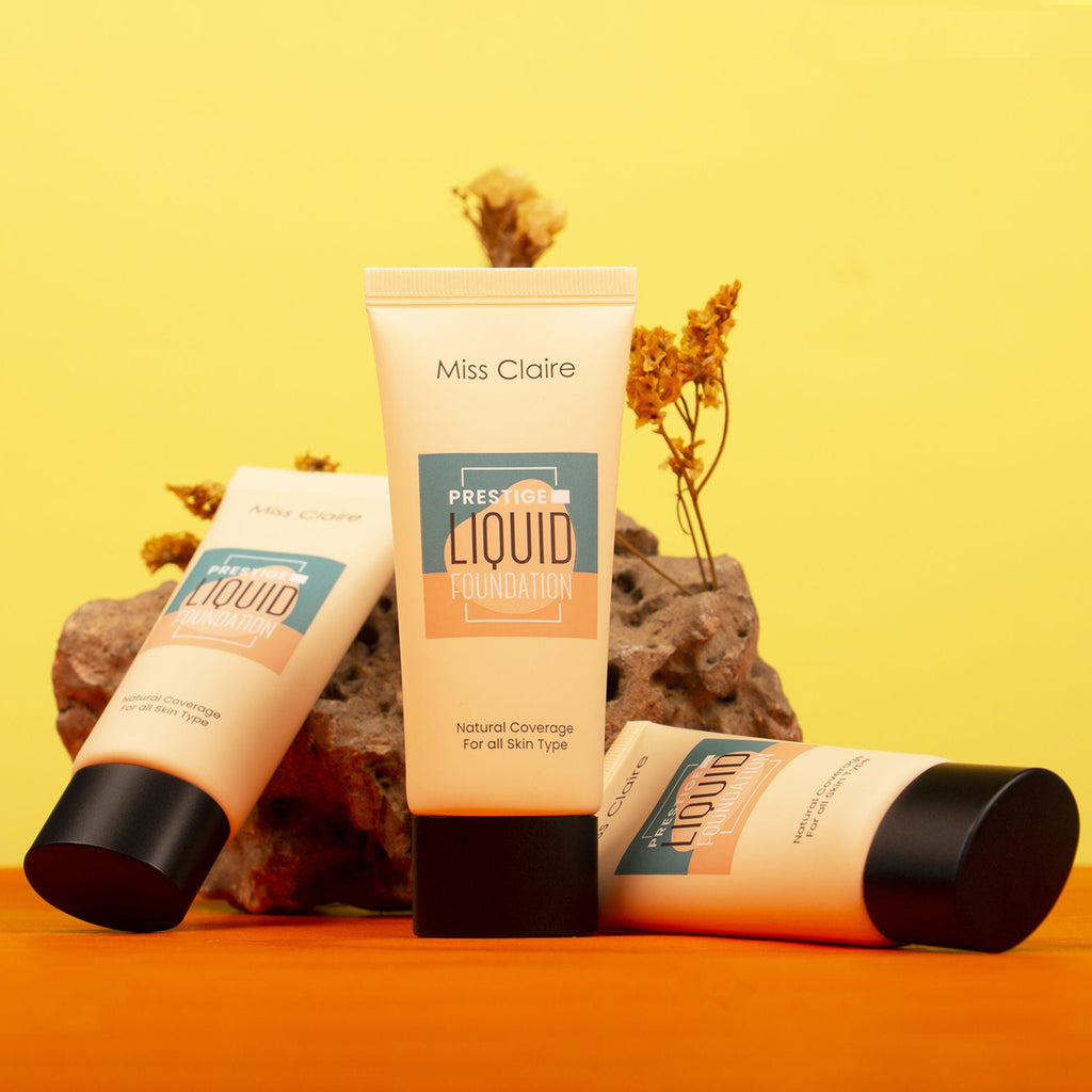 Miss Claire Prestige Liquid Foundation Natural Coverage - 23 Beige | Grocsy