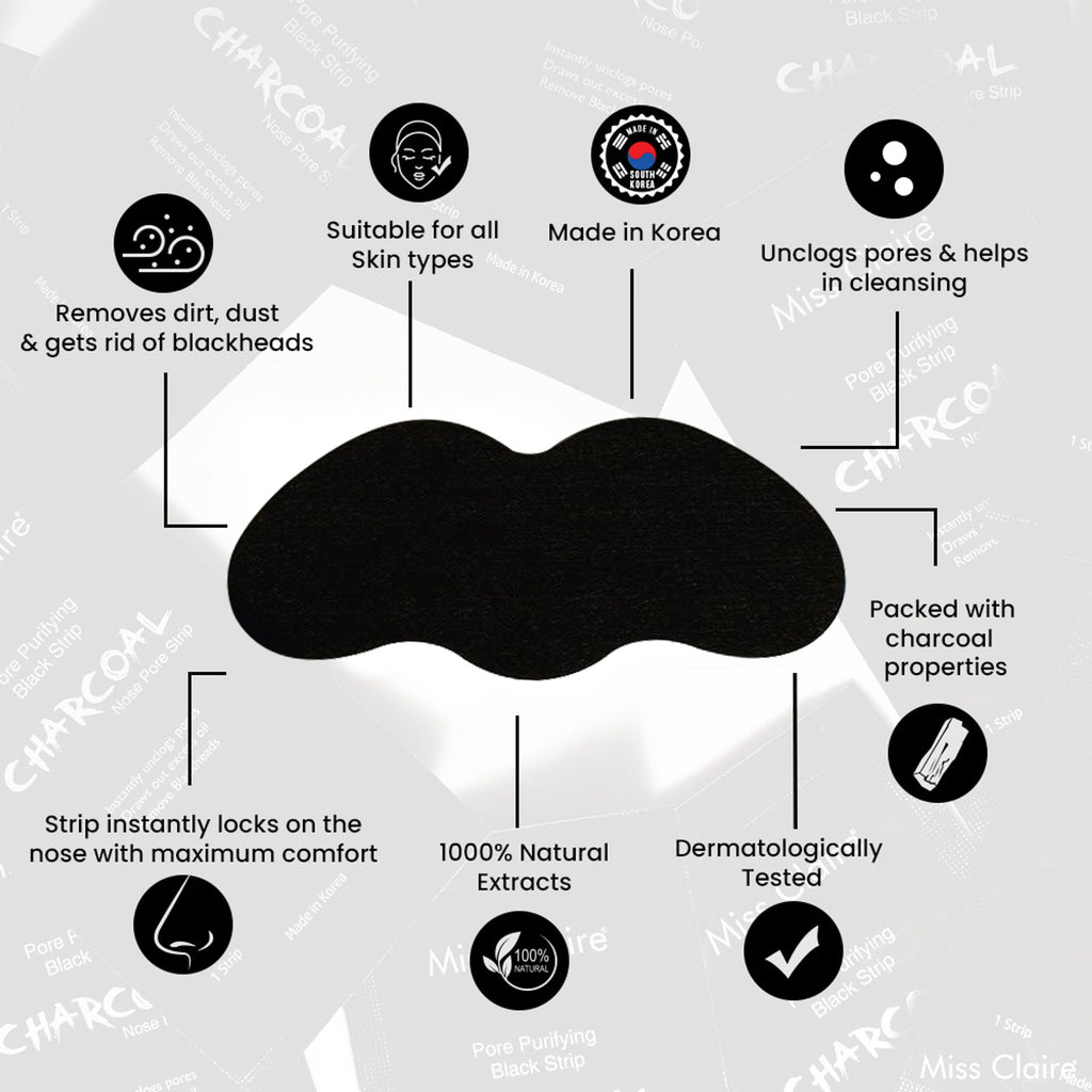 Miss Claire Charcoal Nose Strip | Grocsy