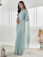 kasee Beads and Stones Pure Silk Saree | Grocsy