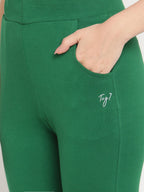TAG 7 Pack of 2 Green & Mustard Yellow Ankle-Length Leggings | Grocsy